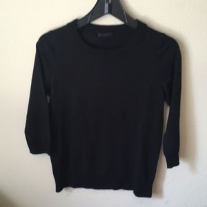 J.Crew Merino Wool 3/4 Sleeve Sweater Black, small